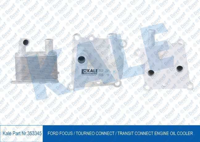 KALE 353345 Yag Sogutucu Ford Focus 98->1.8 Td-1.8 Tdci-1.8 Tddi/Tourneo Connect 02->1.8 Di-1.8 Tdci/Transit Connect 1.8 Tdci 02<13 (Mt) (Tekli)